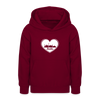 I love Berlin weiß - Teenager Hoodie - Bordeaux