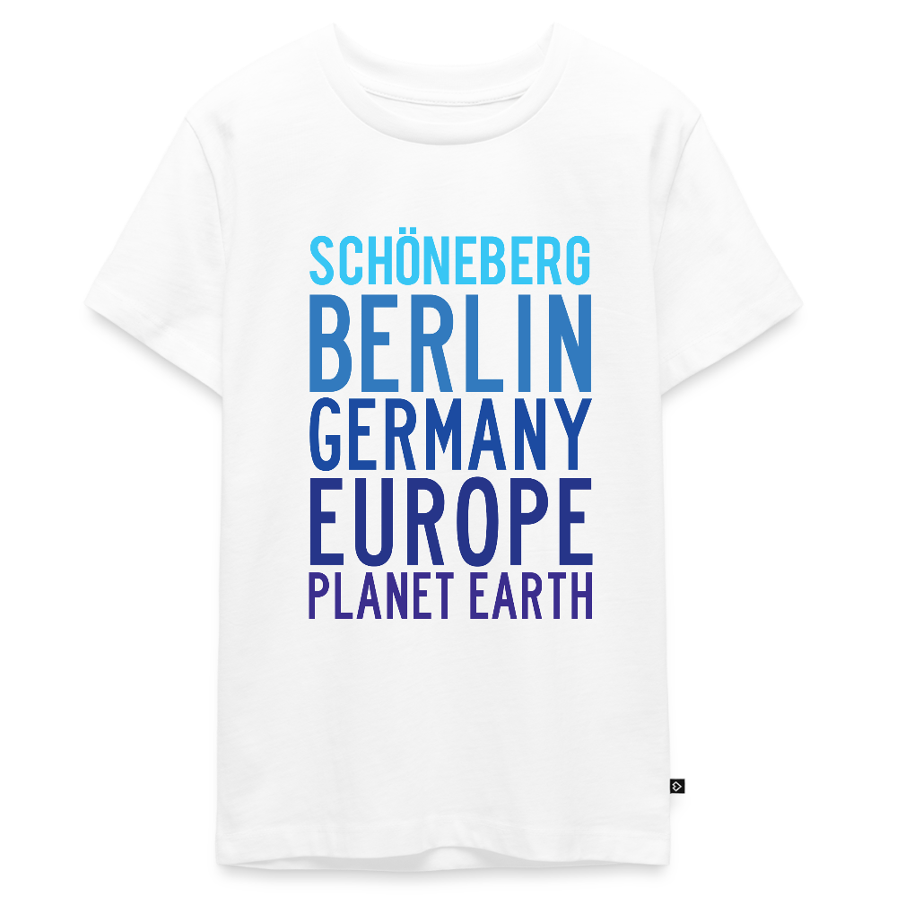 Schöneberg Planet Earth - Teenager Premium T-Shirt - Weiß