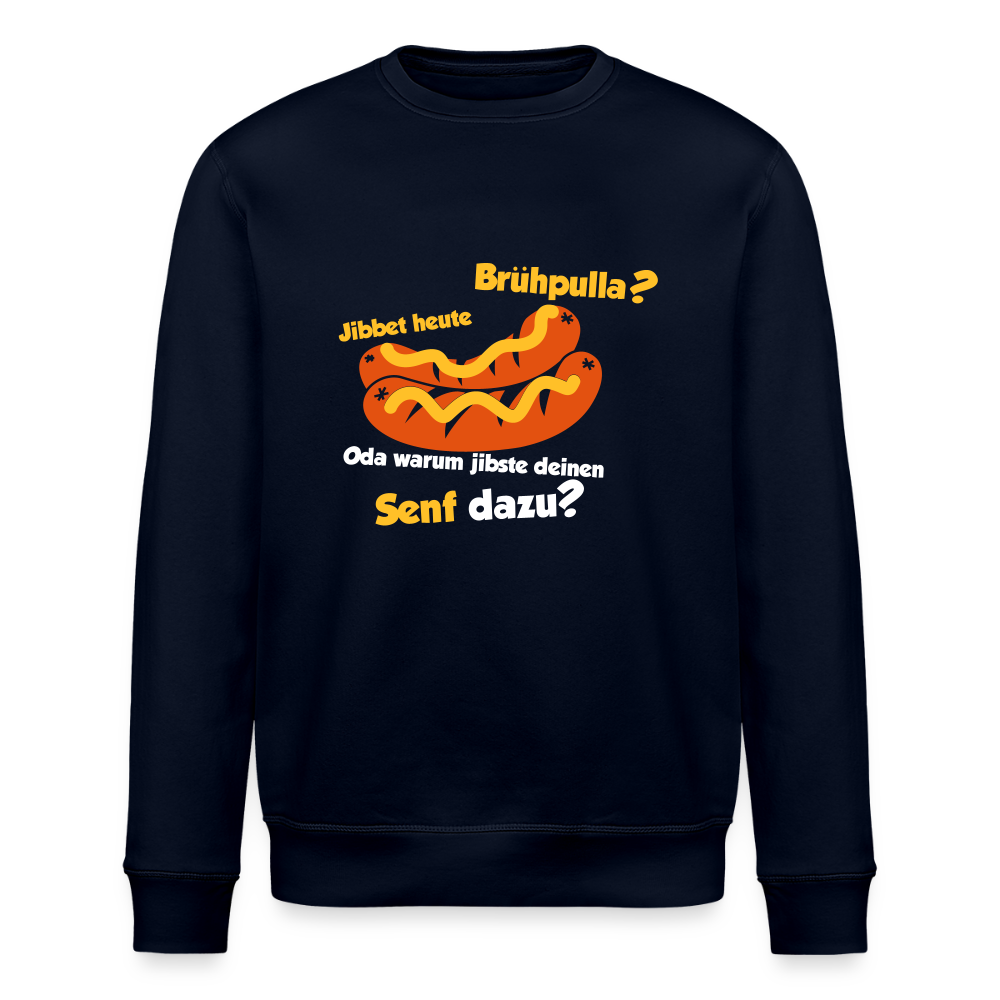 Jibbet Brühpulla - Unisex Bio Sweatshirt - Navy