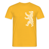 Berliner Bär im Netz - weiß - Männer Premium T-Shirt - Gelb