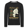 Malediven oder Marzahn - Kinder Langarmshirt - Schwarz