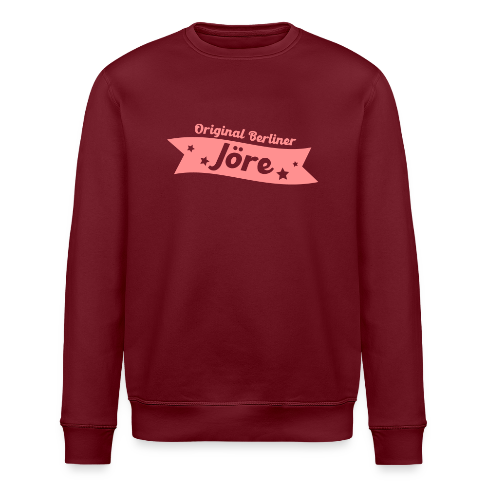 Berliner Jöre - Unisex Bio Sweatshirt - Burgunderrot