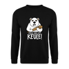 Pass ma uff Keule - Unisex Pullover - Schwarz