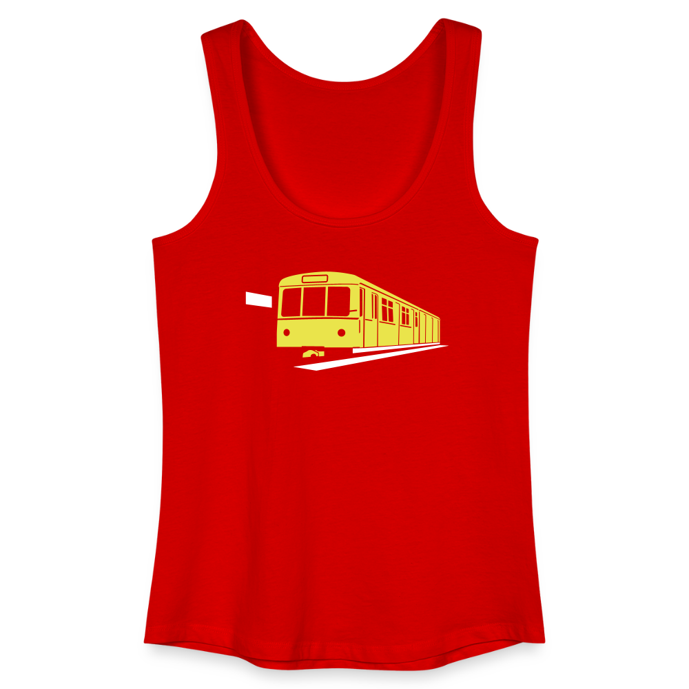 Die U-Bahn kommt - Frauen Bio Tank Top - Rot