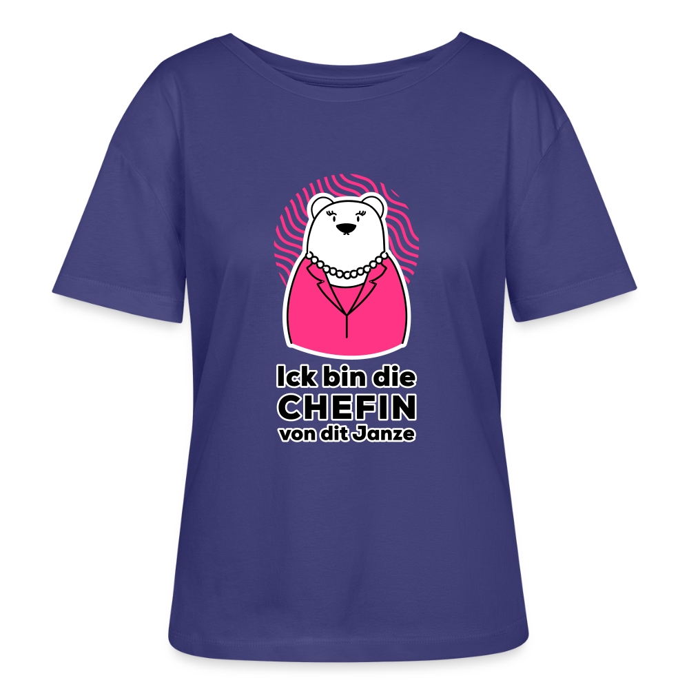 Chefin - Relaxed Rundhals Frauen Bio-T-Shirt - Dämmerung