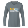 Pack' den Tag beim Schlawittchen - Frauen Sport Langarmshirt - Grau