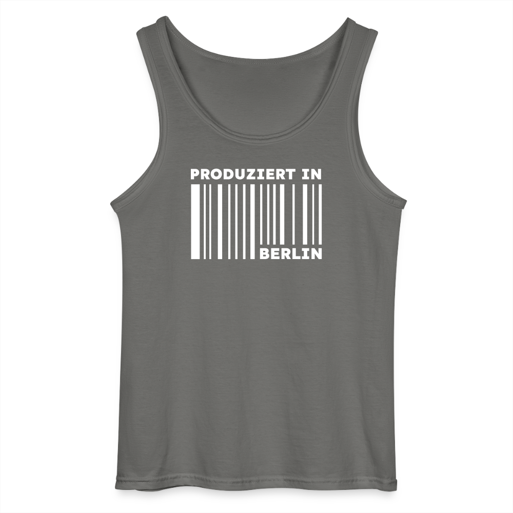 PRODUZIERT IN BERLIN - Männer Tank Top - Anthrazit