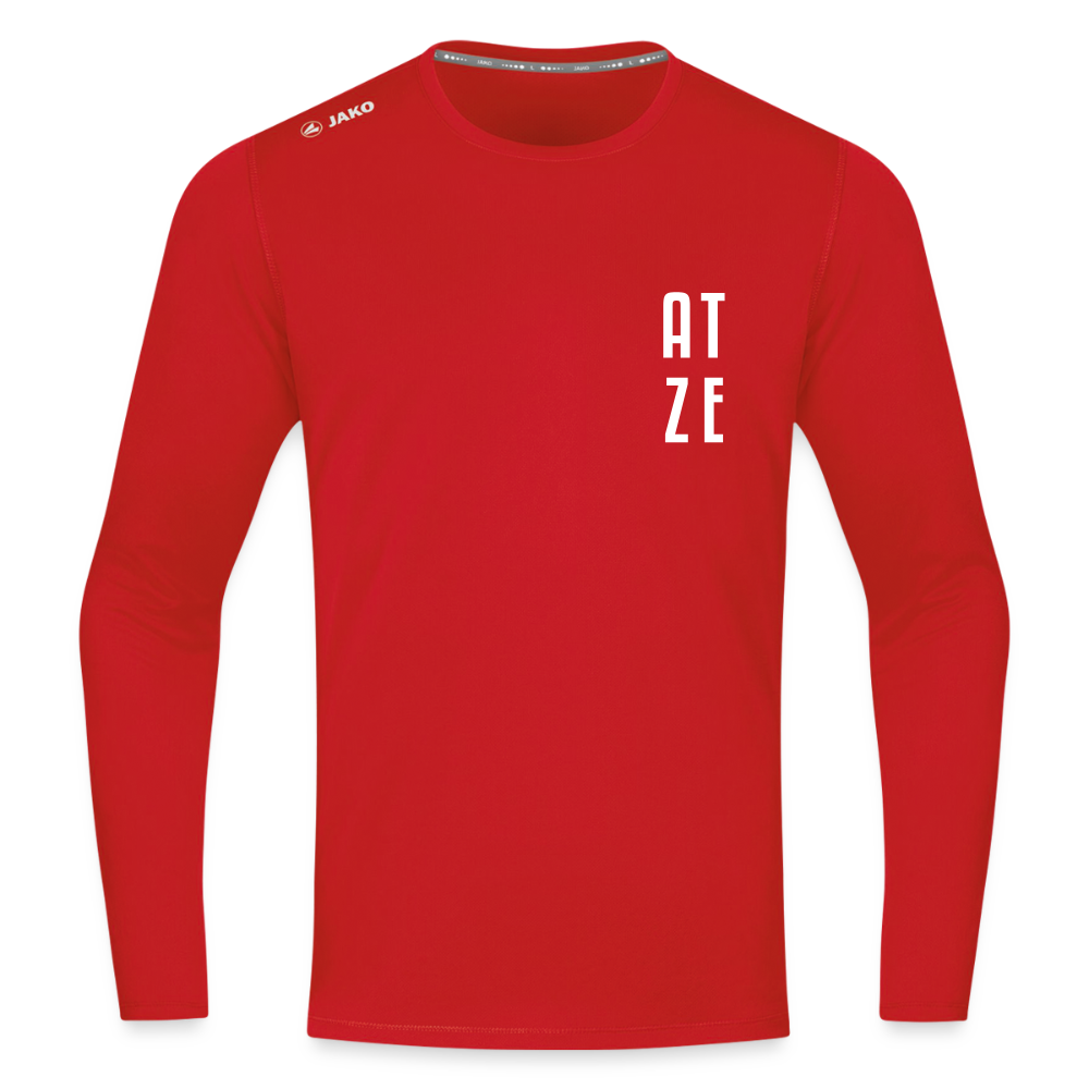 Atze - Männer Sport Langamshirt - Rot
