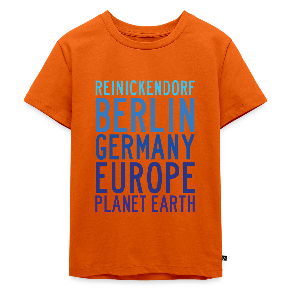 Reinickendorf Planet Earth - Kinder Premium T-Shirt - Orange