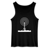 Funkturm im Fokus - Männer Tank Top - Schwarz