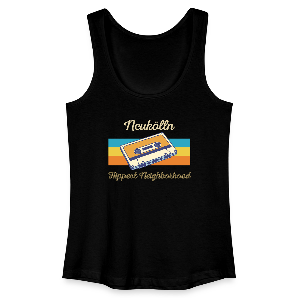 Hippes Neukölln - Frauen Bio Tank Top - Schwarz