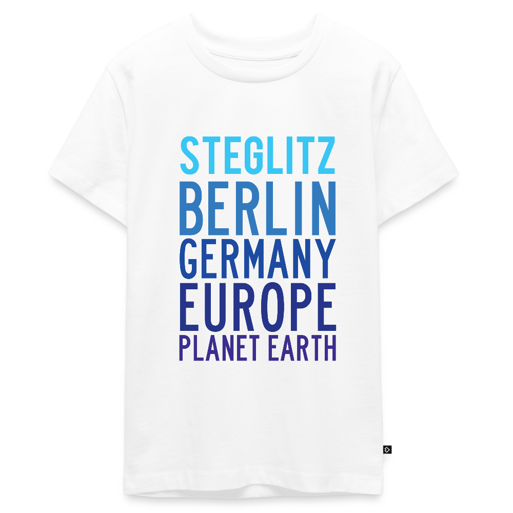 Steglitz Planet Earth - Teenager Premium T-Shirt - Weiß