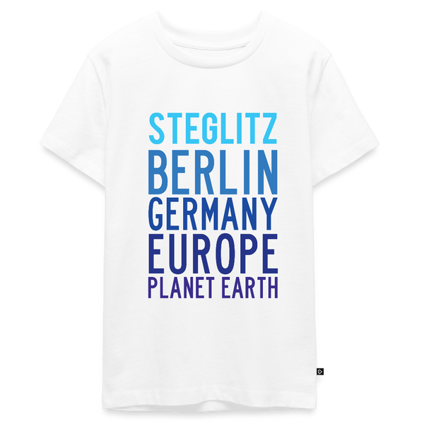 Steglitz Planet Earth - Teenager Premium T-Shirt - Weiß