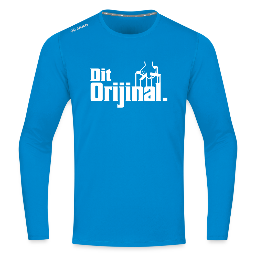 Dit Orijinal - Männer Sport Langamshirt - Saphirblau