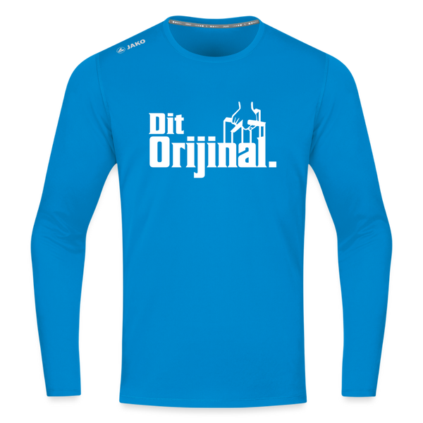 Dit Orijinal - Männer Sport Langamshirt - Saphirblau
