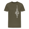 Fernsehturm der Noten - Männer Premium T-Shirt - Khaki