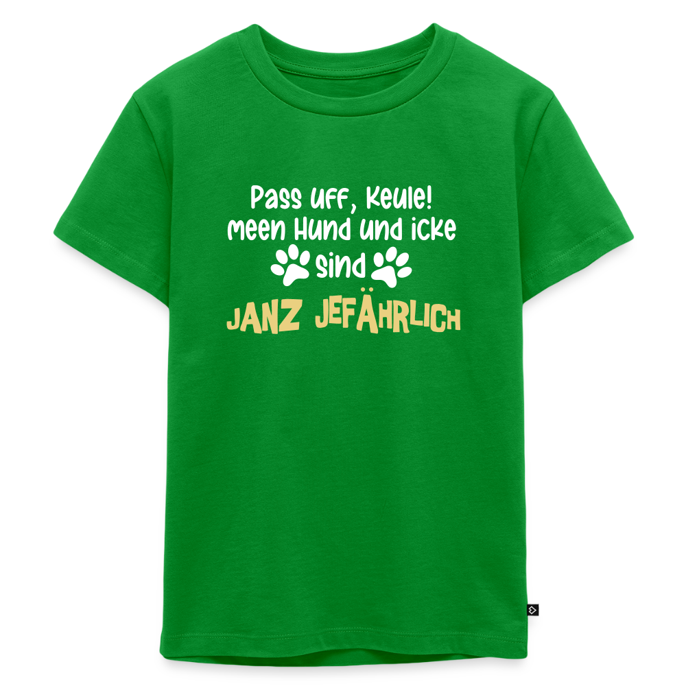 Janz Jefährlich - Kinder Premium T-Shirt - Grün