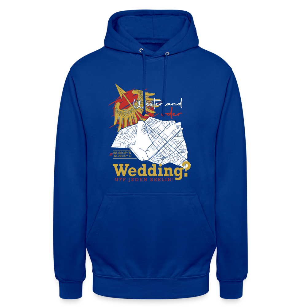 Westerland oder Wedding - Unisex Hoodie - Royalblau