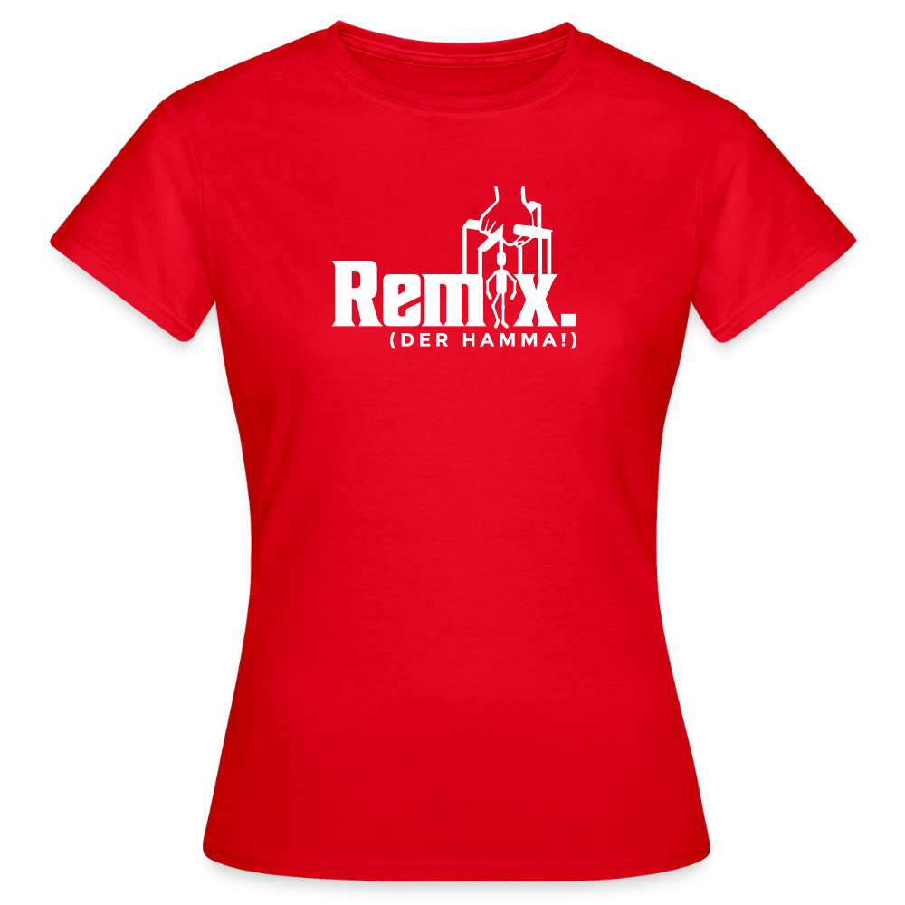 Remix. - Frauen Premium T-Shirt - Rot