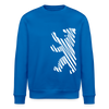 Berliner Bär im Netz - weiß - Unisex Bio Sweatshirt - Königsblau