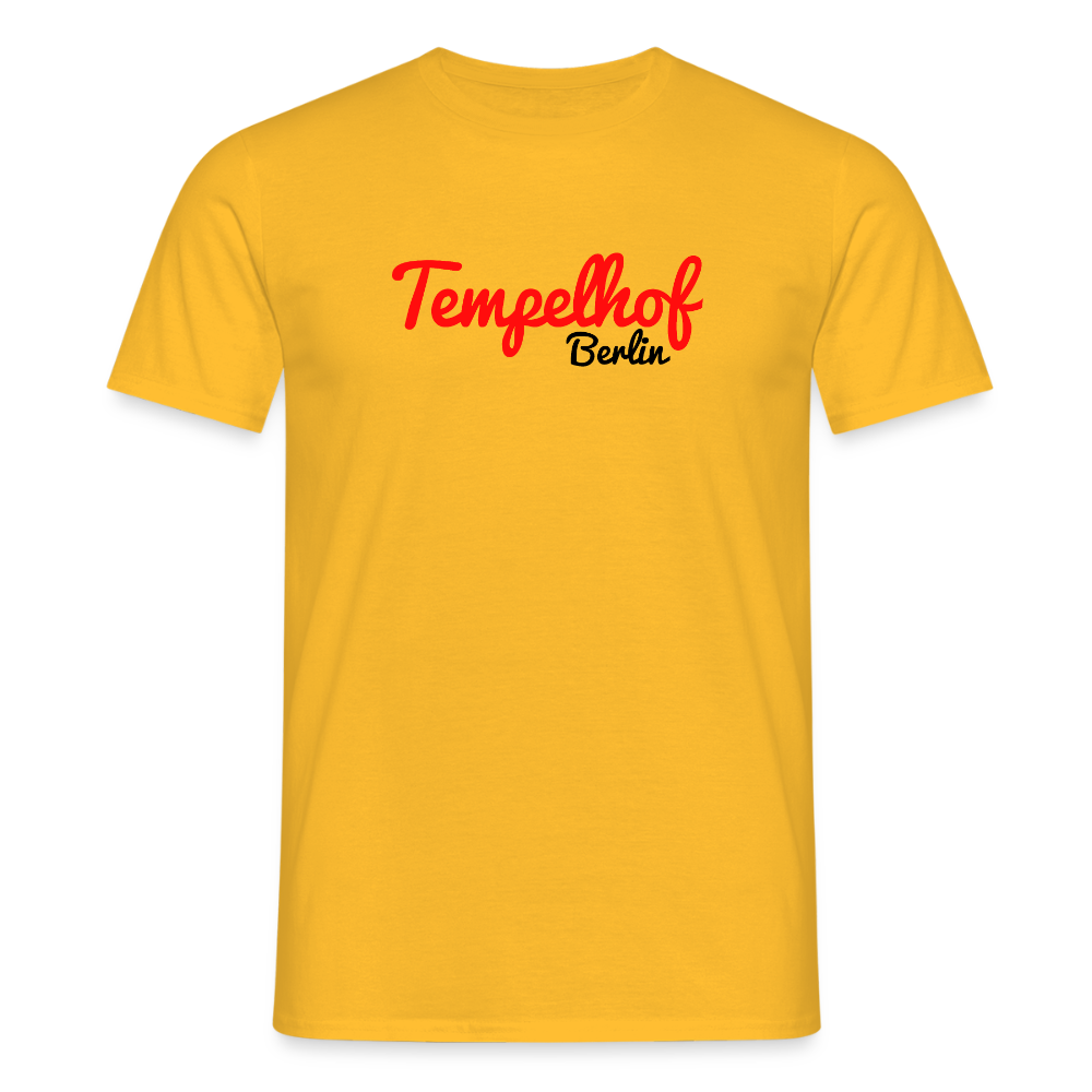 Tempelhof Berlin - Männer Premium T-Shirt - Gelb