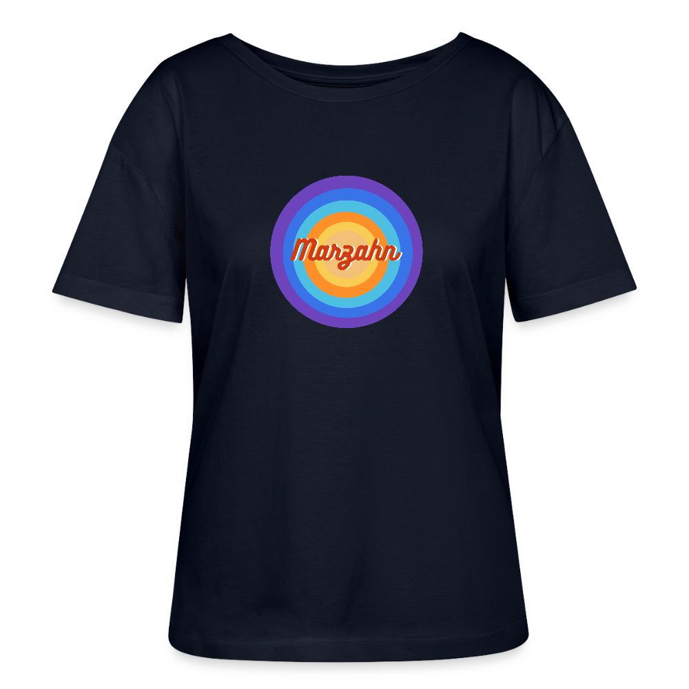 Marzahn Retro - Relaxed Rundhals Frauen Bio-T-Shirt - Navy