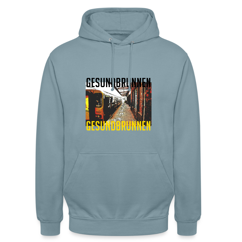 Gesundbrunnen - Unisex Hoodie - Nebelblau
