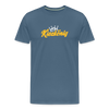 Kiezkönig - Männer Premium T-Shirt - Blaugrau