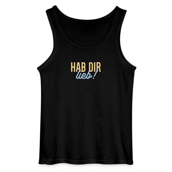 Hab Dir Lieb! - Männer Tank Top - Schwarz