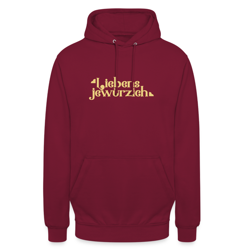 Liebensjewürzich - Unisex Hoodie - Bordeaux