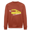 Die U-Bahn kommt - Unisex Bio Sweatshirt - Terrakotta