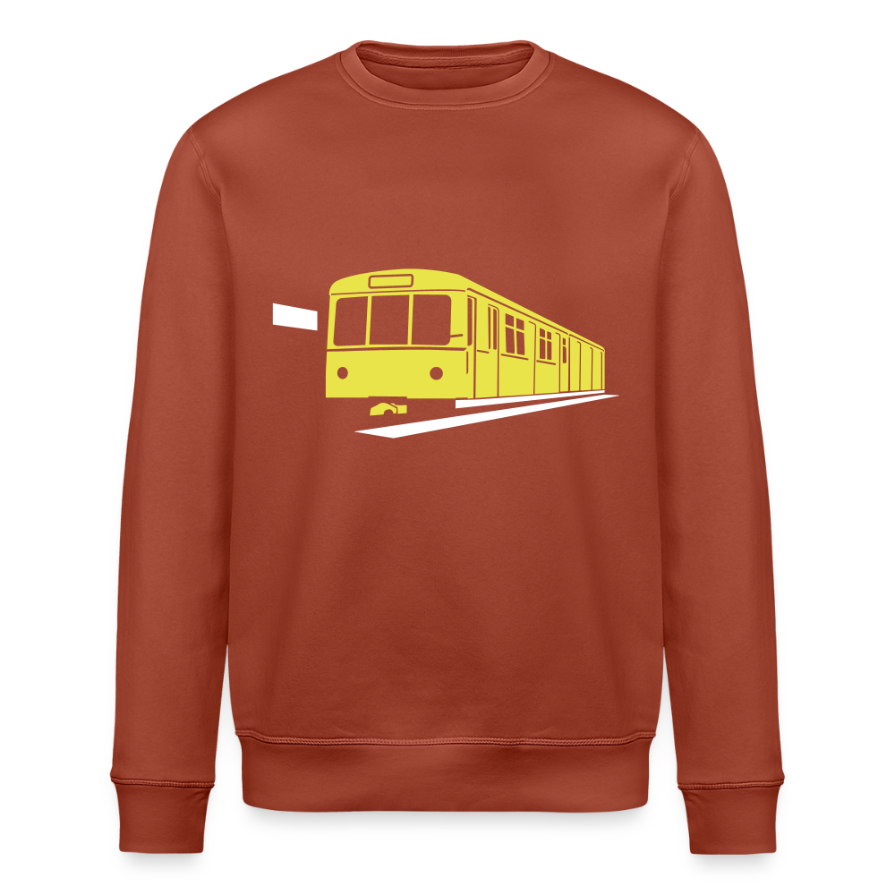 Die U-Bahn kommt - Unisex Bio Sweatshirt - Terrakotta