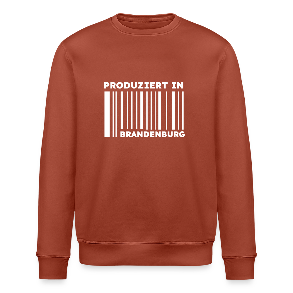 PRODUZIERT IN BRANDENBURG - Unisex Bio Sweatshirt - Terrakotta
