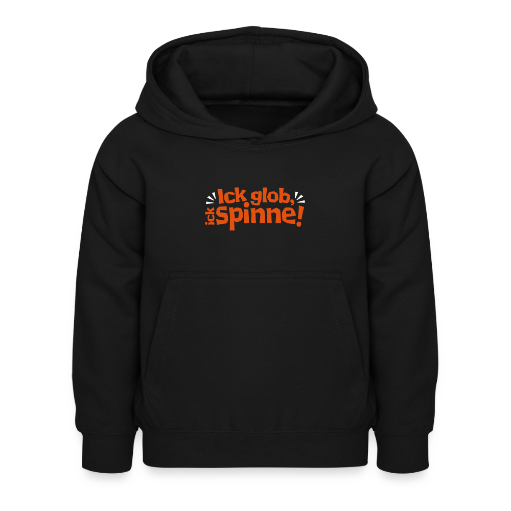 Ick glob, ick spinne! - Kinder Hoodie - Schwarz
