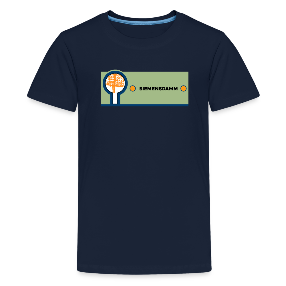Siemensdamm - Teenager Premium T-Shirt - Navy