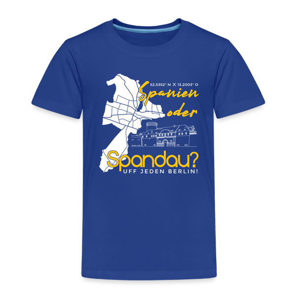 Spanien oder Spandau - Kinder Premium T-Shirt - Königsblau