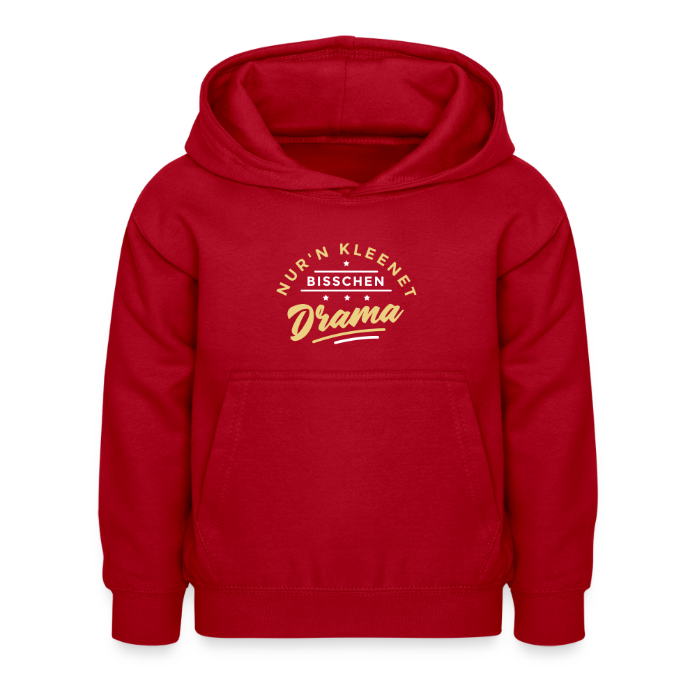 Nur'n kleenet Bisschen Drama - Kinder Hoodie - Rot