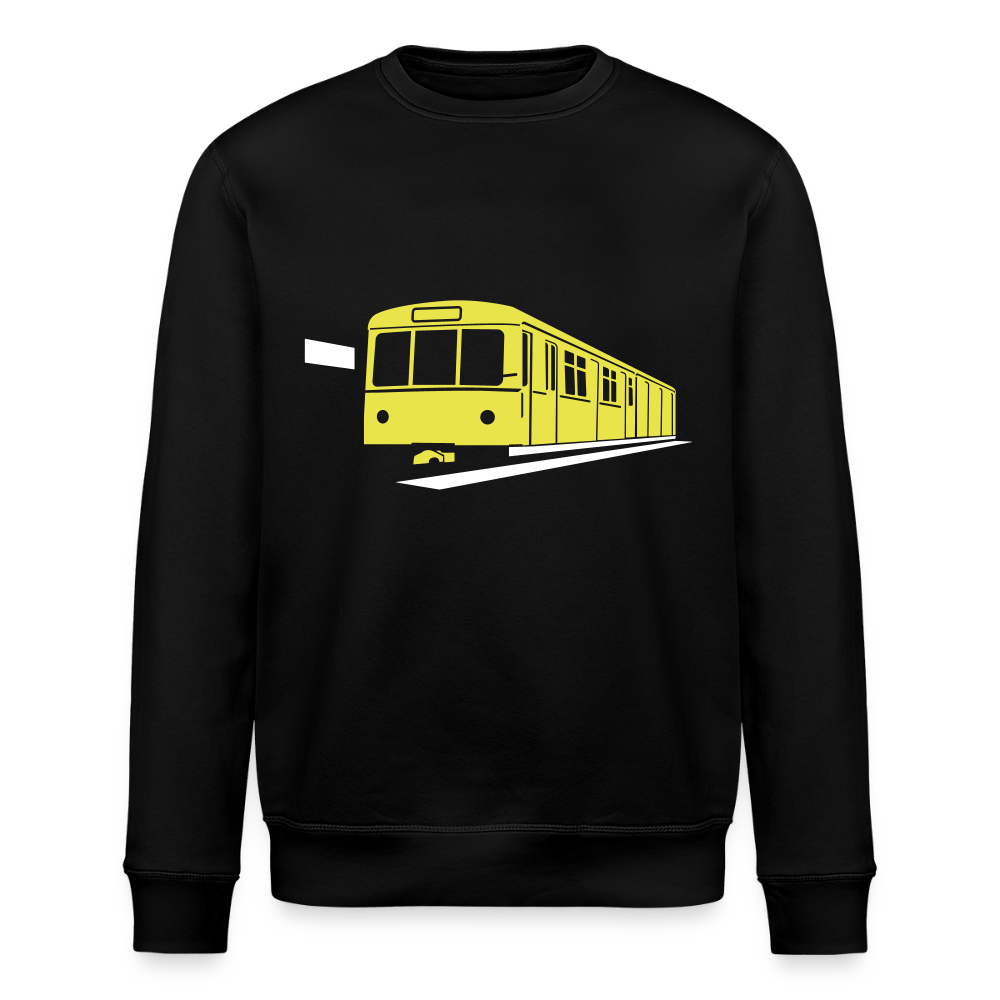 Die U-Bahn kommt - Unisex Bio Sweatshirt - Schwarz