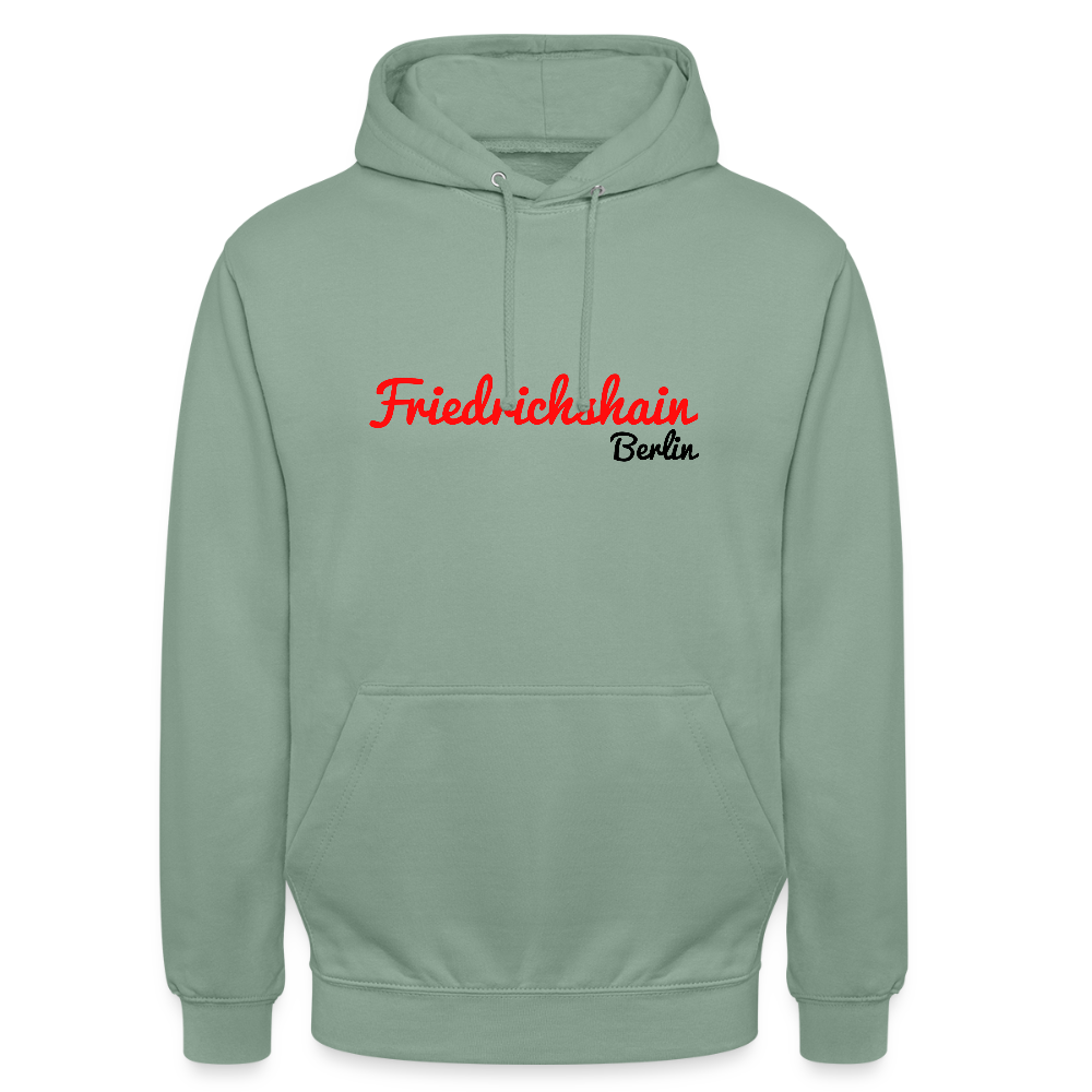Friedrichshain Berlin - Unisex Hoodie - Graugrün