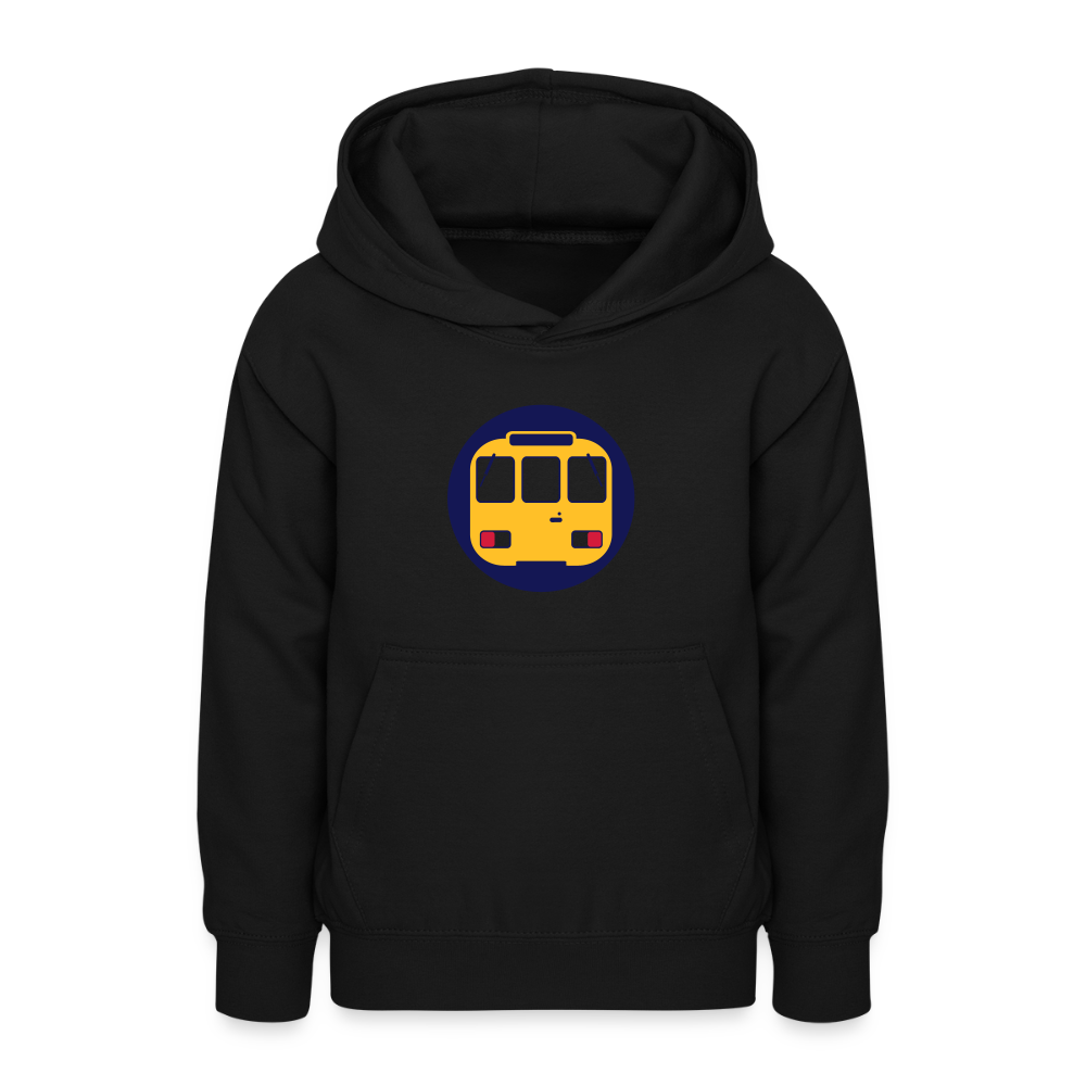 U-Bahntunnel - Teenager Hoodie - Schwarz