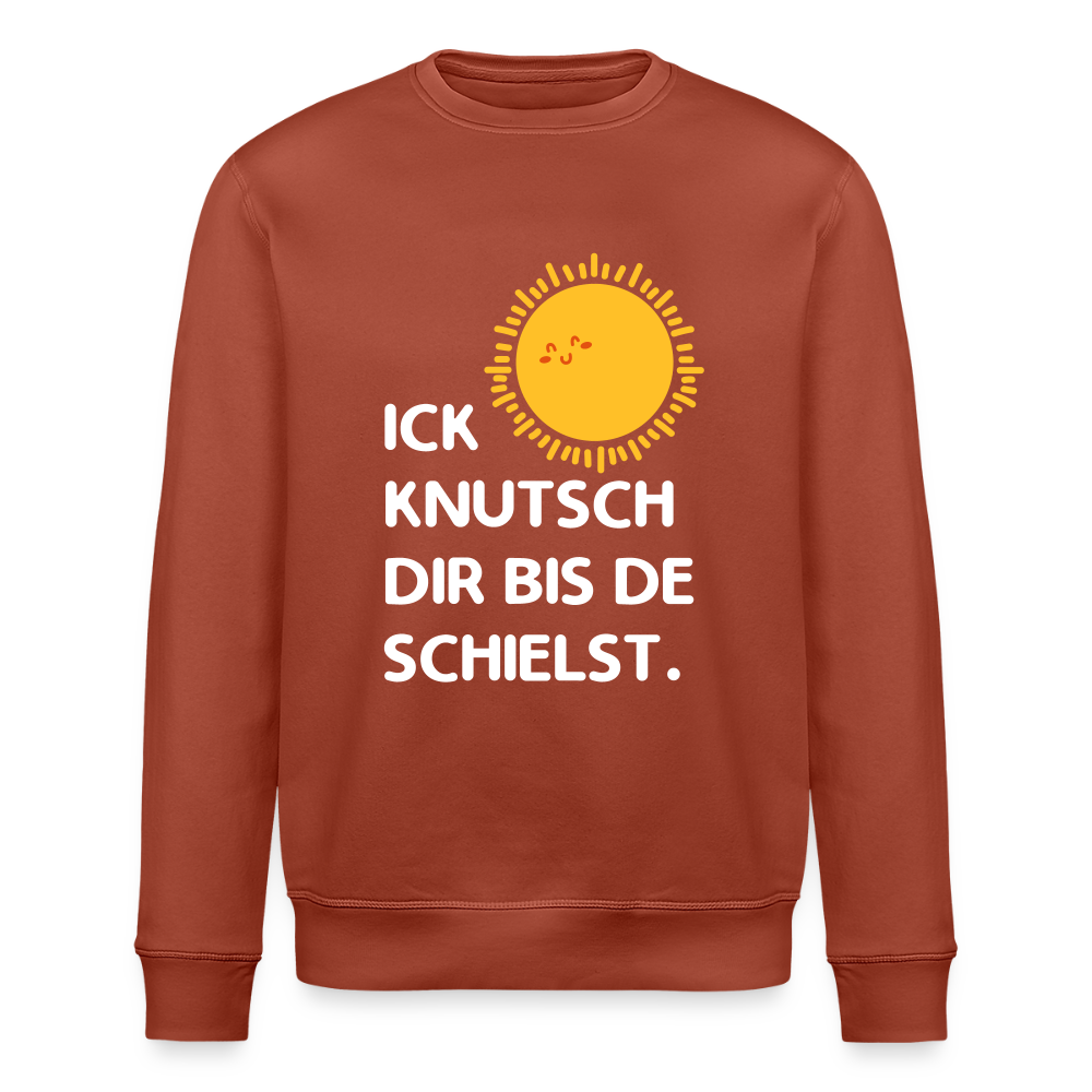 Ick knutsch dir Sonne! - Unisex Bio Sweatshirt - Terrakotta