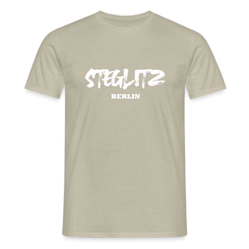 Steglitz - Männer Premium T-Shirt - Sandbeige