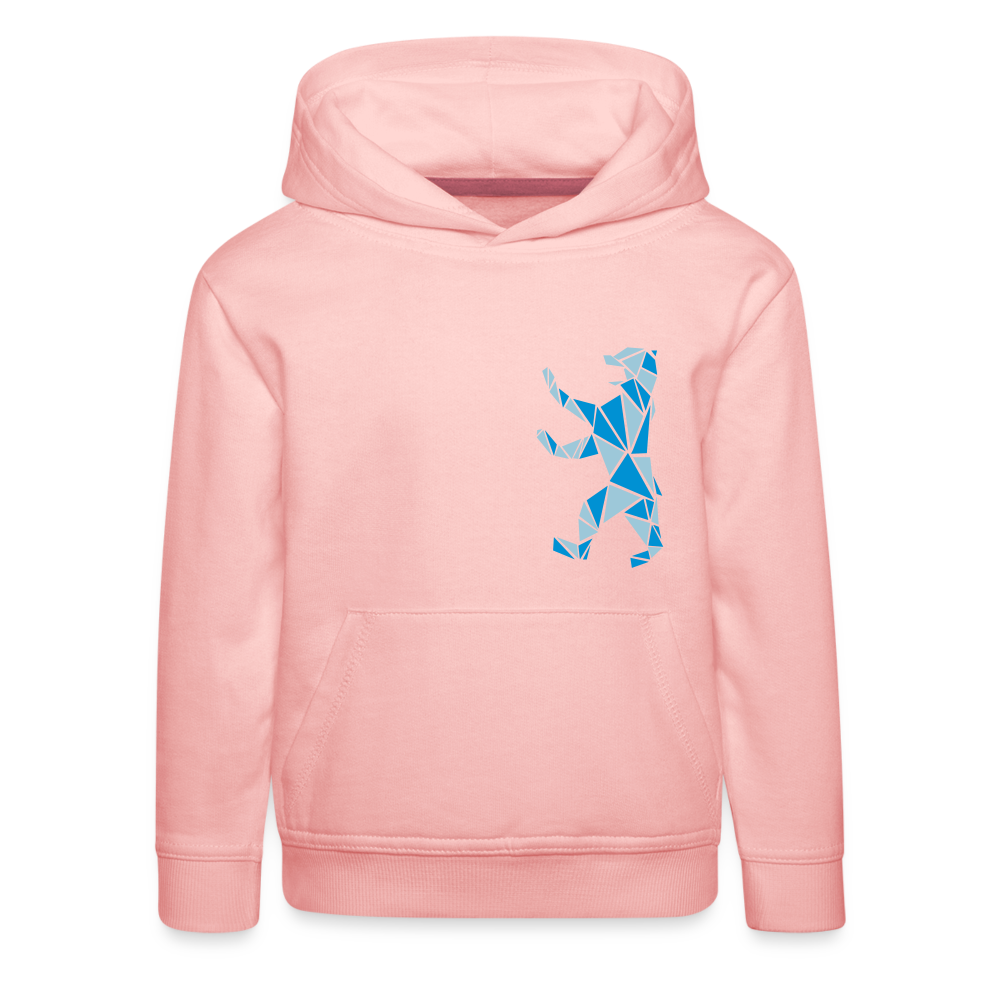 Berliner Bär Geometrie - Kinder Premium Hoodie - Kristallrosa