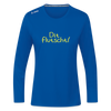 Dit flutscht! - Frauen Sport Langarmshirt - Royalblau