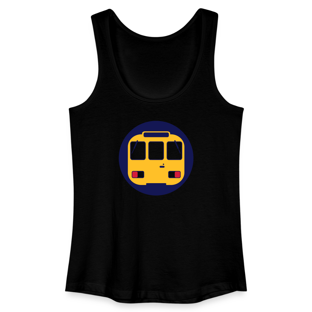 U-Bahntunnel - Frauen Bio Tank Top - Schwarz