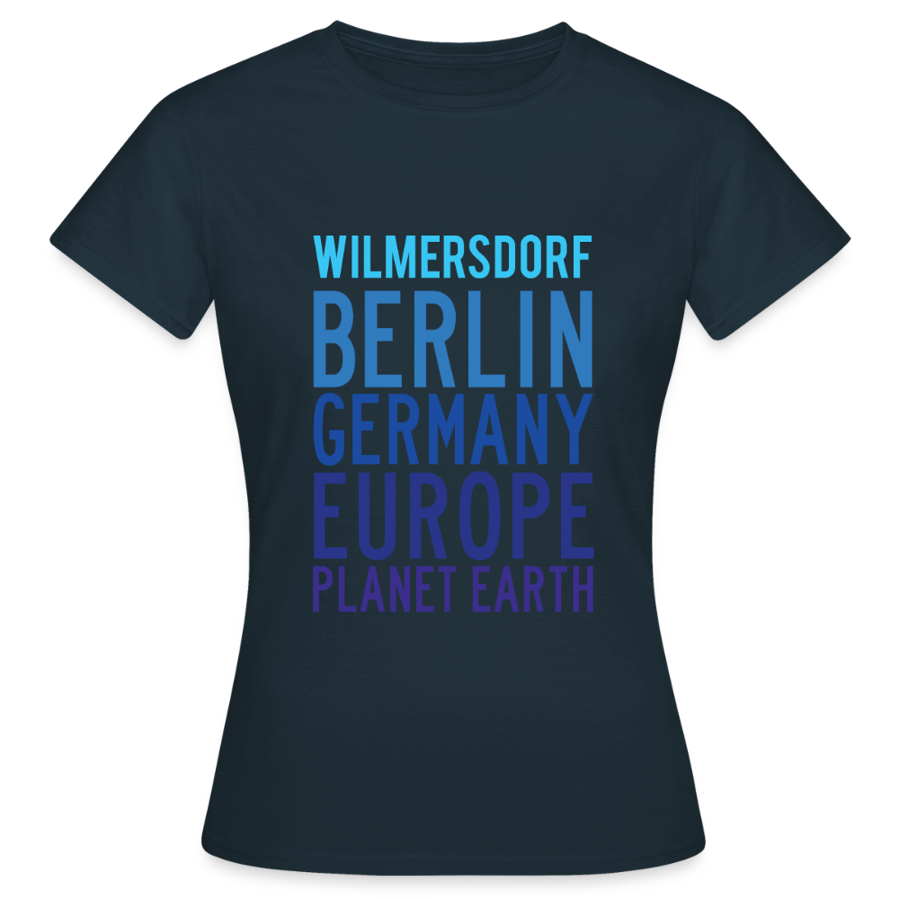 Wilmersdorf Planet Earth - Frauen Premium T-Shirt - Navy