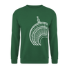 Der Turm von unten - weiß - Unisex Pullover - Grün