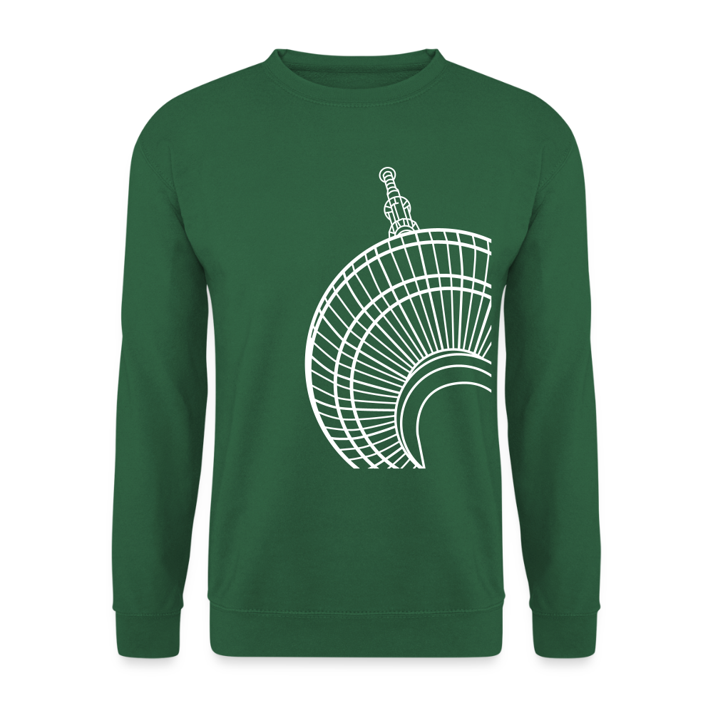 Der Turm von unten - weiß - Unisex Pullover - Grün