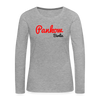 Pankow Berlin - Frauen Premium Langarmshirt - Grau meliert