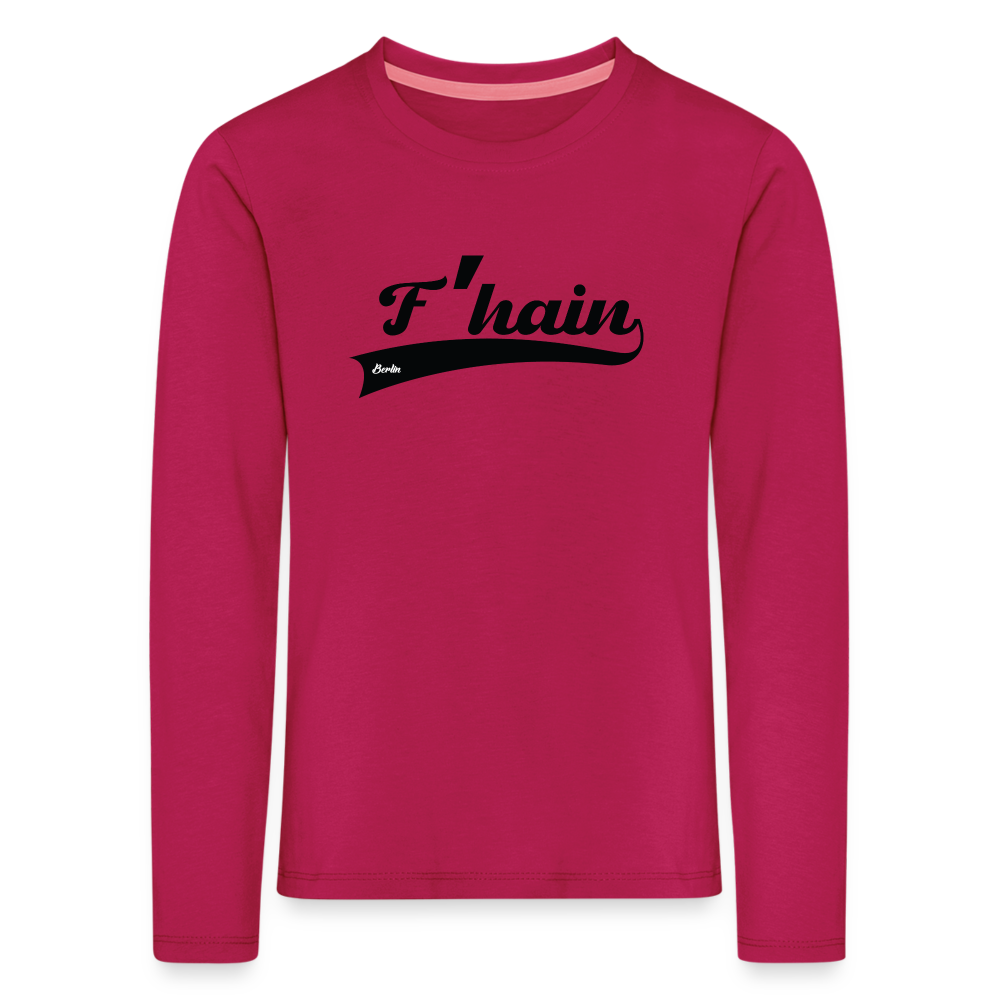 F'hain - Kinder Langarmshirt - dunkles Pink